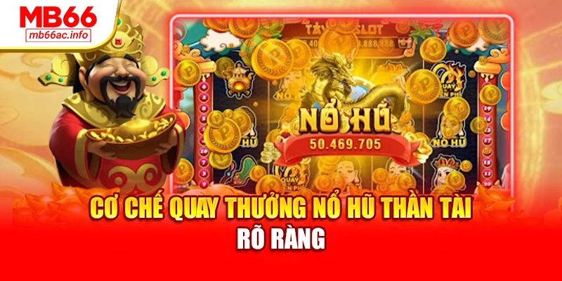 Cơ chế quay thưởng nổ hũ thần tài rõ ràng